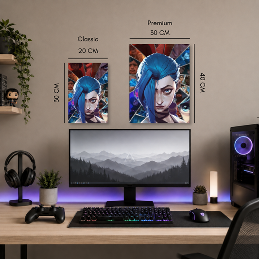 Poster Metalizado League of Legends Arcane Diseño 17