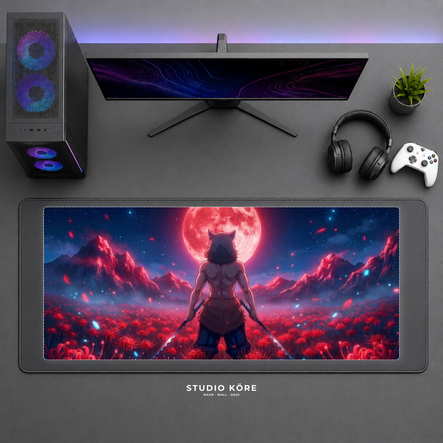 Mousepad Gamer XL Demon Slayer diseño 18