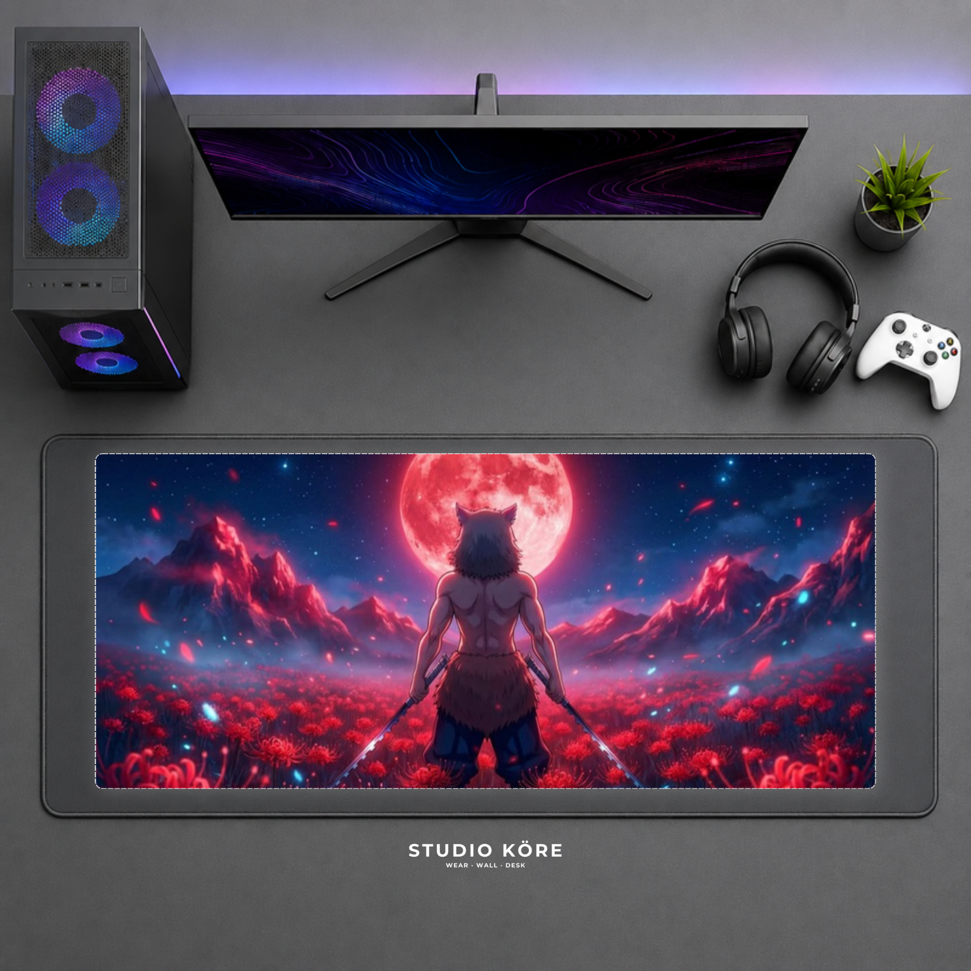 Mousepad Gamer XL Demon Slayer diseño 18