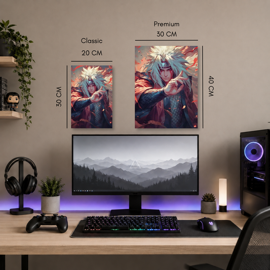 Poster metalizado de Naruto, diseño 23, cuadro decorativo anime en aluminio