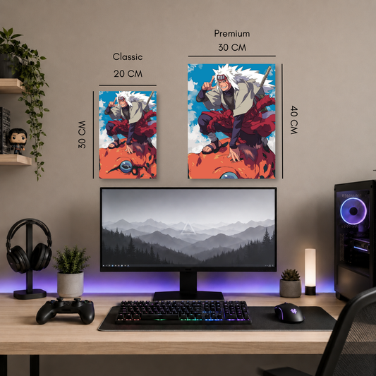 Poster metalizado de Naruto, diseño 25, cuadro decorativo anime en aluminio