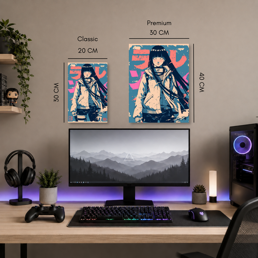 Poster metalizado de Naruto, diseño 27, cuadro decorativo anime en aluminio