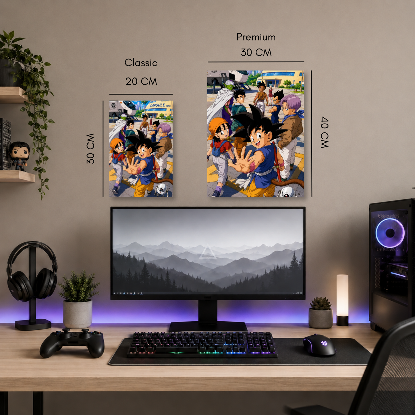 Poster Metalizado Dragon Ball Diseño 27 - Cuadro Decorativo Anime en Aluminio