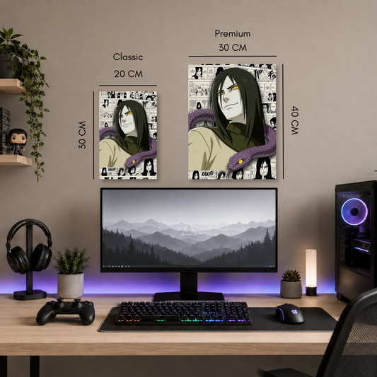Poster metalizado de Naruto, diseño 33, cuadro decorativo anime en aluminio