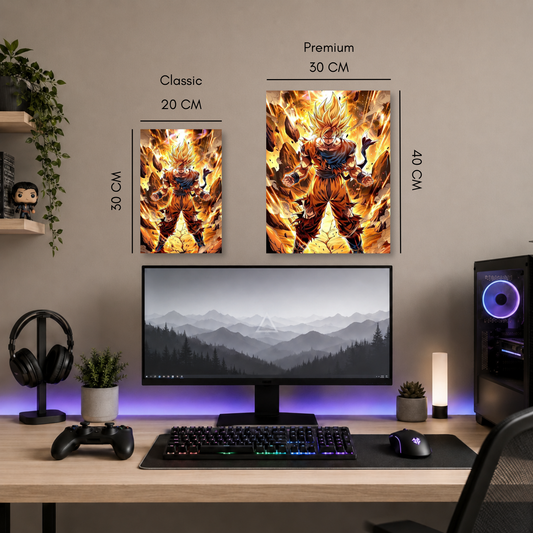 Poster Metalizado Dragon Ball Diseño 33 - Cuadro Decorativo Anime en Aluminio