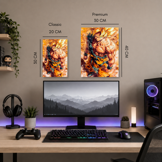 Poster Metalizado Dragon Ball Diseño 34 - Cuadro Decorativo Anime en Aluminio