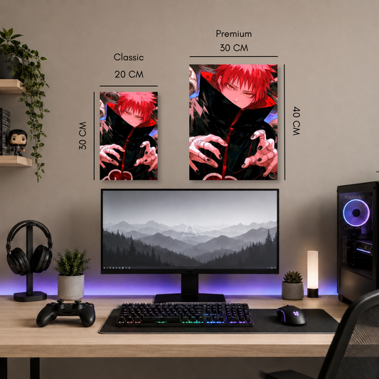 Poster metalizado de Naruto, diseño 36, cuadro decorativo anime en aluminio