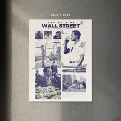 Cuadro Lobo Wall Street Vol1 Decorativo Premium