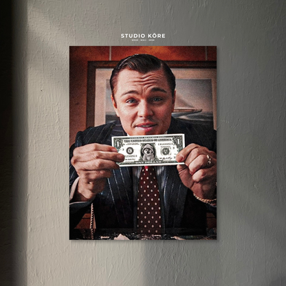 Cuadro Lobo Wall Street Vol2 Decorativo Premium