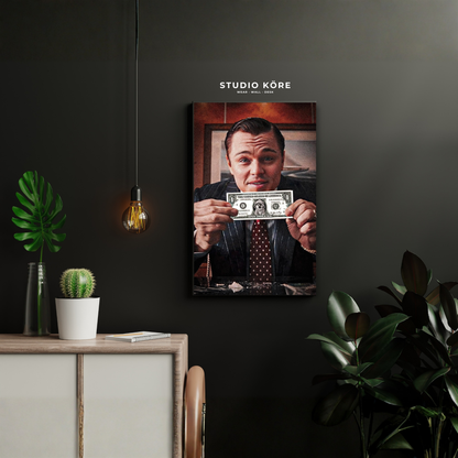 Cuadro Lobo Wall Street Vol2 Decorativo Premium