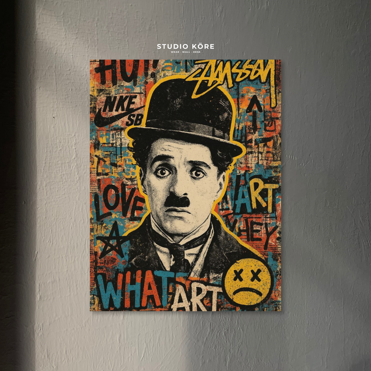 Cuadro Charles Chaplin Decorativo Premium