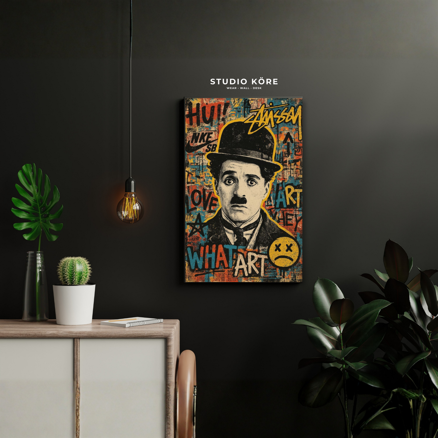 Cuadro Charles Chaplin Decorativo Premium