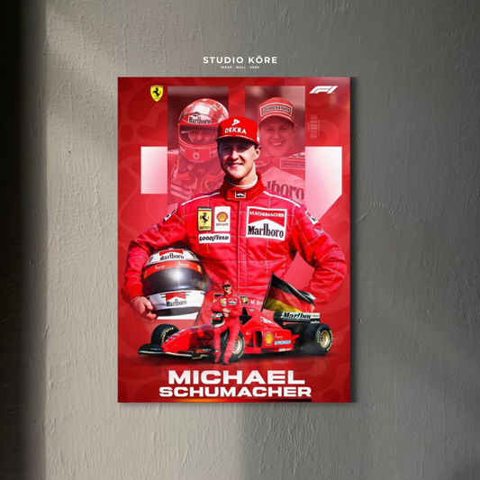 Cuadro Michael Schumacher Decorativo Premium