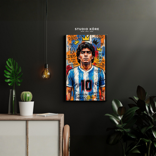 Cuadro Diego Maradona Decorativo Premium