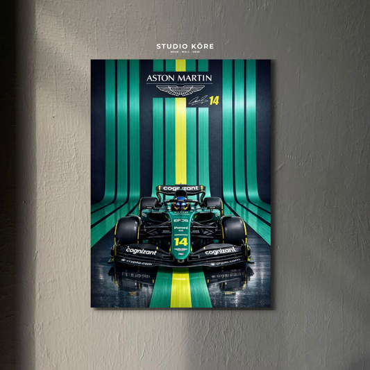Cuadro Scuderia Aston Martin Vol2 Decorativo Premium