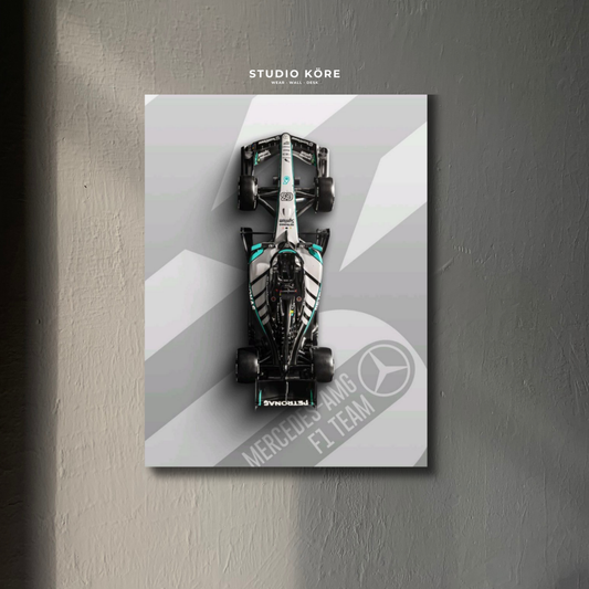 Cuadro Scuderia Mercedes Decorativo Premium