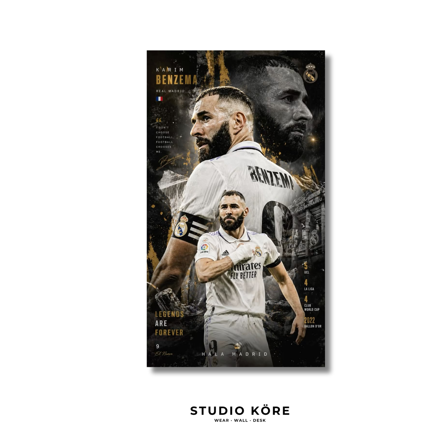 Cuadro Benzema Vol1 Decorativo Premium