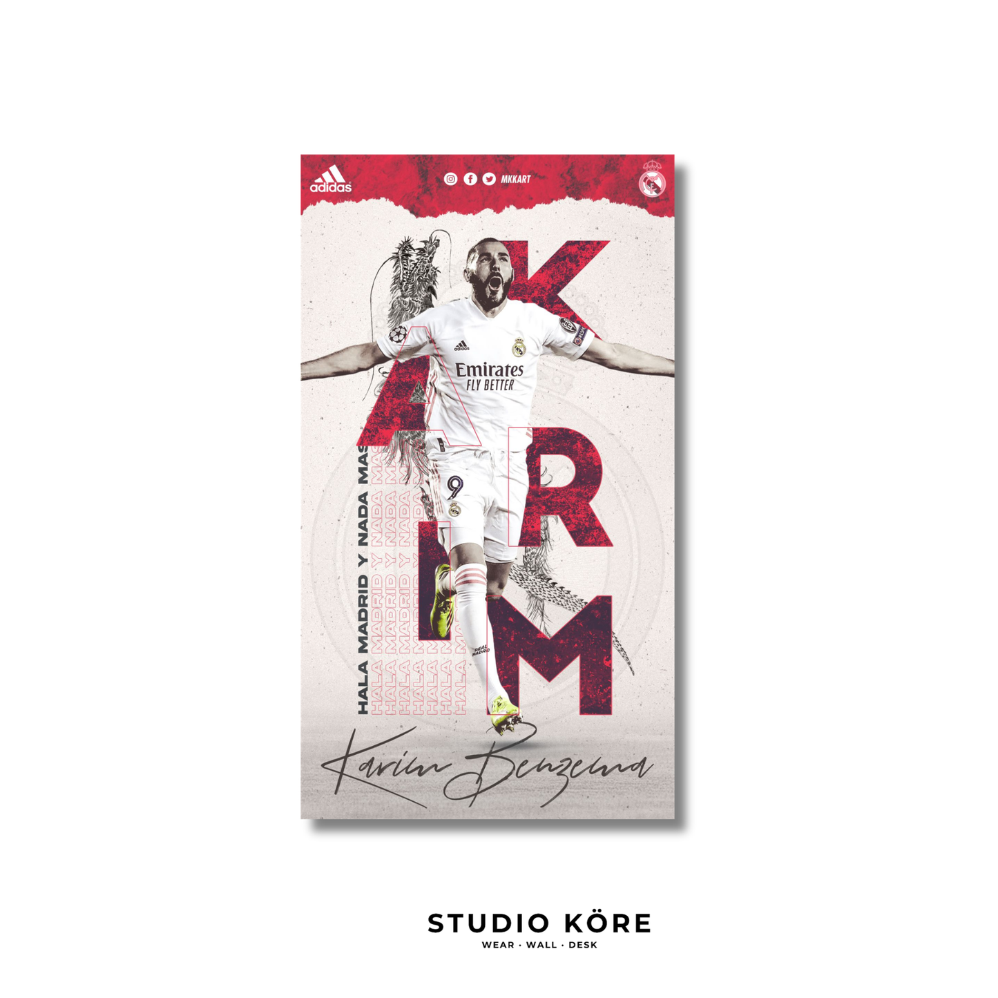 Cuadro Benzema Vol2 Decorativo Premium