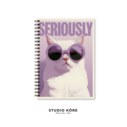 Combo Gato Seriously: Agenda + Mini Agenda de Bolsillo