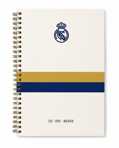 Combo Real Madrid Blanco: Agenda + Mini Agenda de Bolsillo