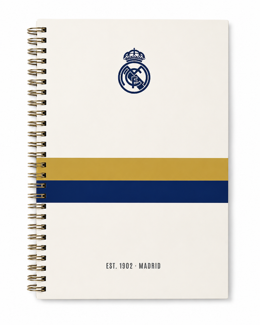 Combo Real Madrid Blanco: Agenda + Mini Agenda de Bolsillo