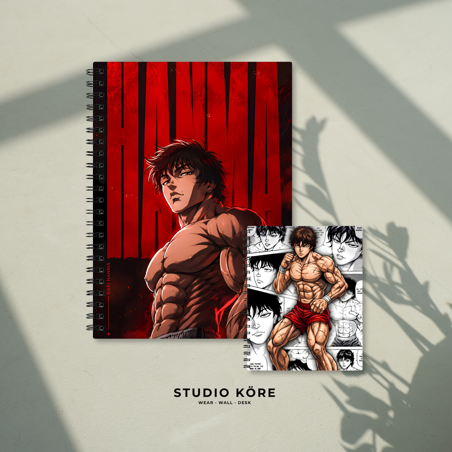 Combo Baki Hanma Agenda + Mini Agenda de Bolsillo