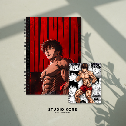Combo Baki Hanma Agenda + Mini Agenda de Bolsillo