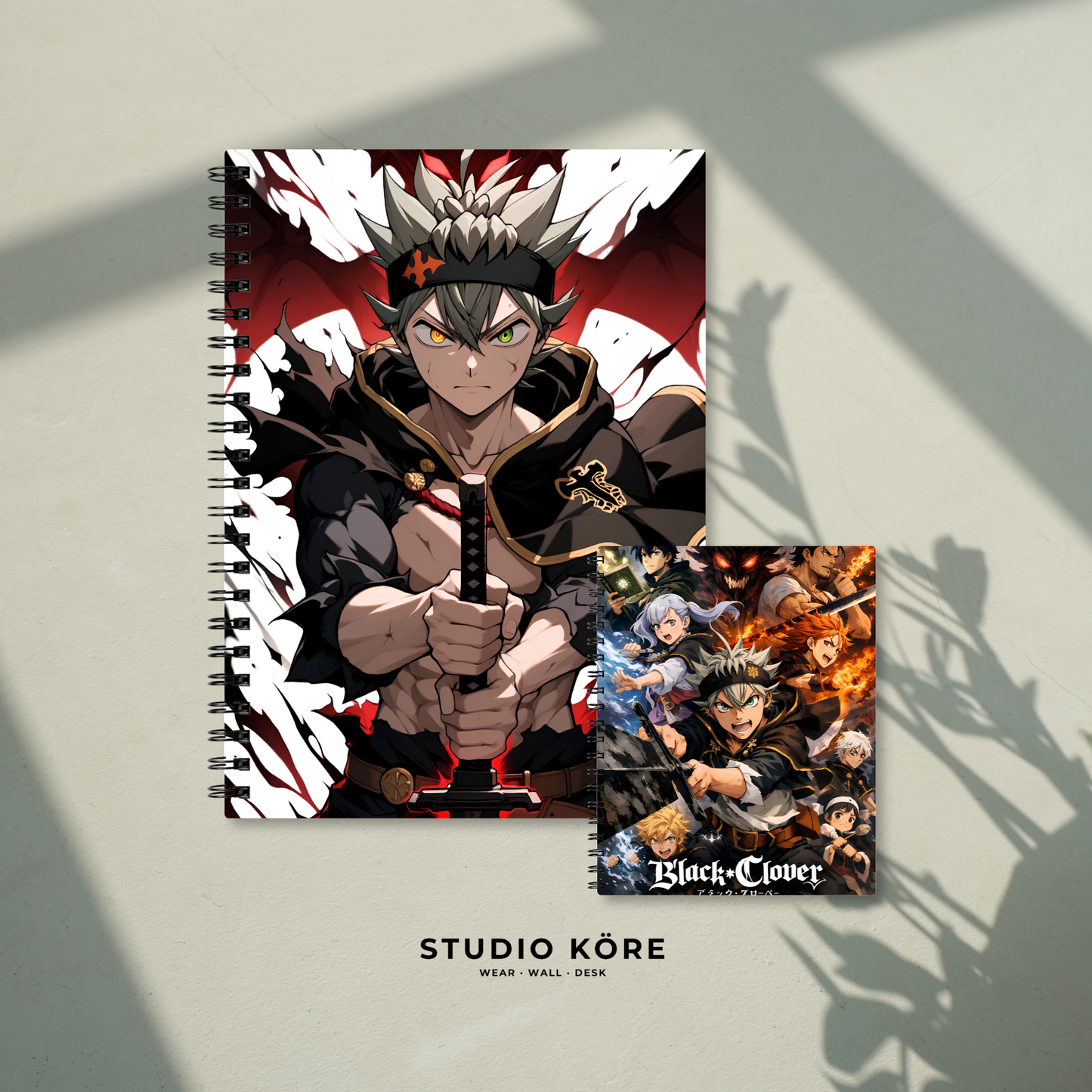 Combo Black Clover Agenda + Mini Agenda de Bolsillo
