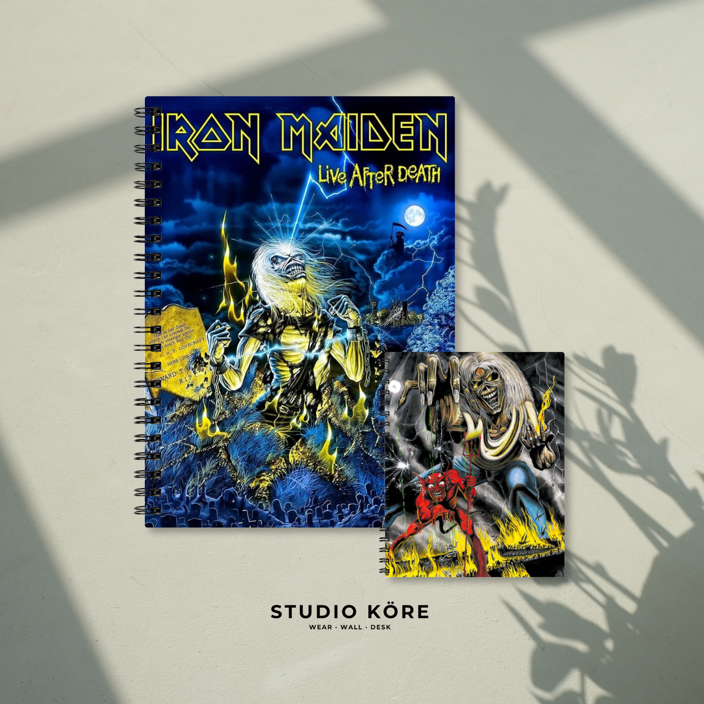 Combo Iron Maiden Live After Death_ Agenda + Mini Agenda de Bolsillo