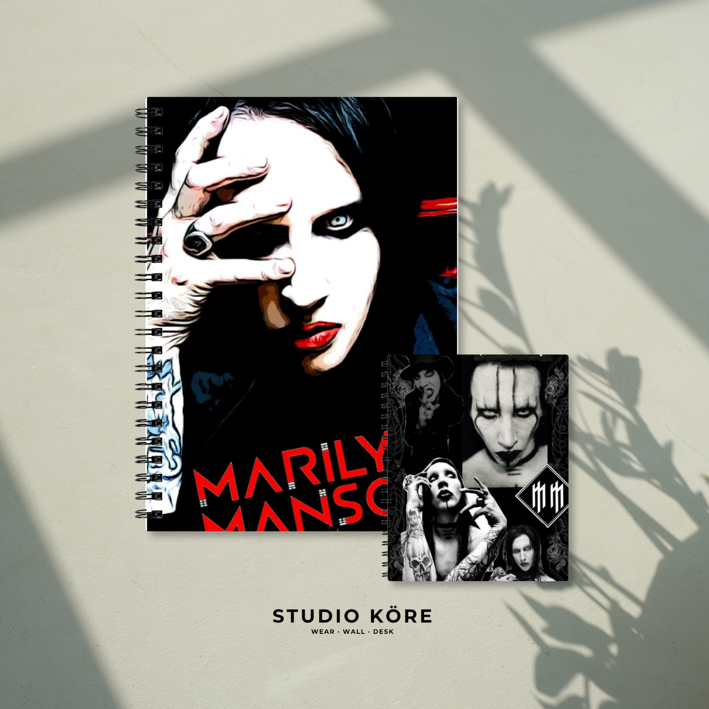Combo Marilyn Manson_ Agenda + Mini Agenda de Bolsillo