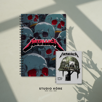 Combo Metallica 3_ Agenda + Mini Agenda de Bolsillo