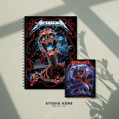 Combo Metallica_ Agenda + Mini Agenda de Bolsillo