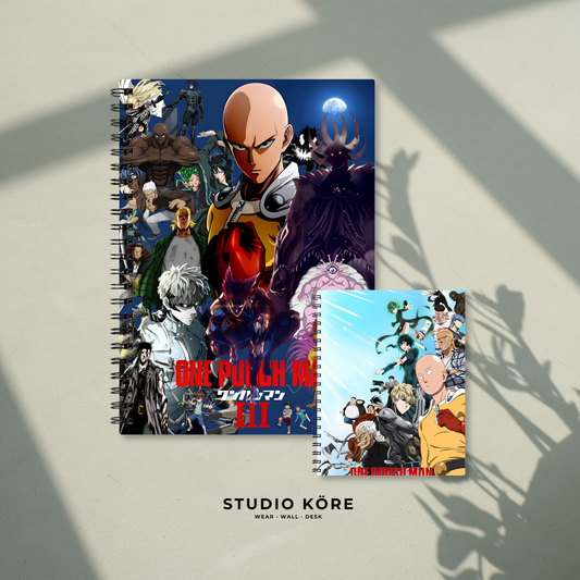 Combo One Punch Man Agenda + Mini Agenda de Bolsillo