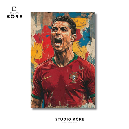 Cuadro Cristiano Ronaldo Decorativo Premium