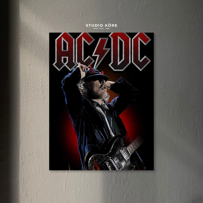 Cuadro AC_DC Angus Young Live Decorativo Premium