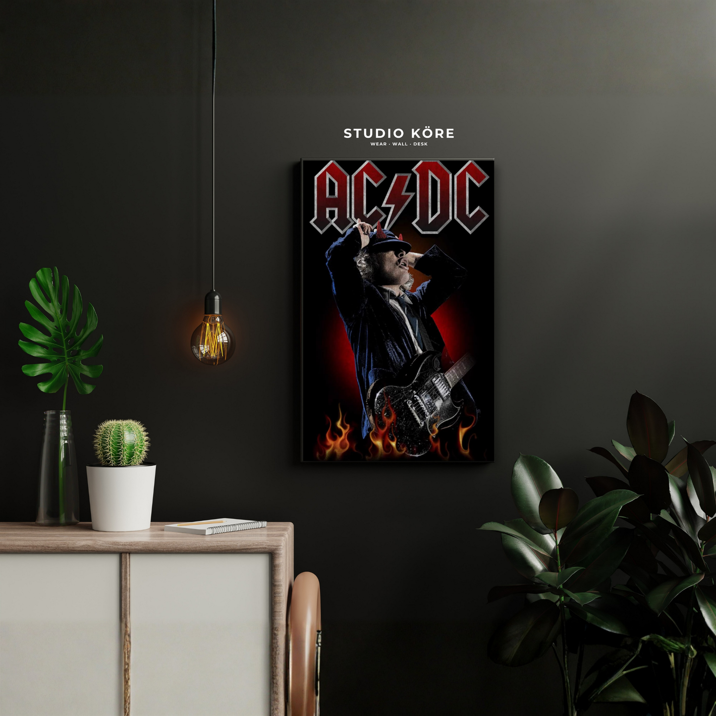 Cuadro AC_DC Angus Young Live Decorativo Premium