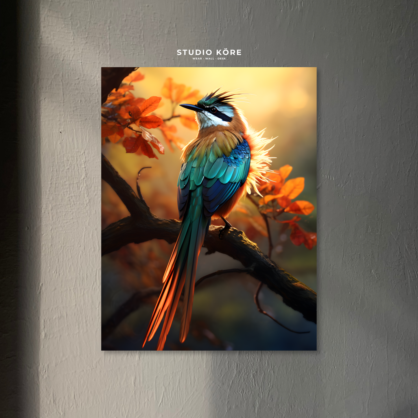 Cuadro Ave Exótica Decorativo Premium