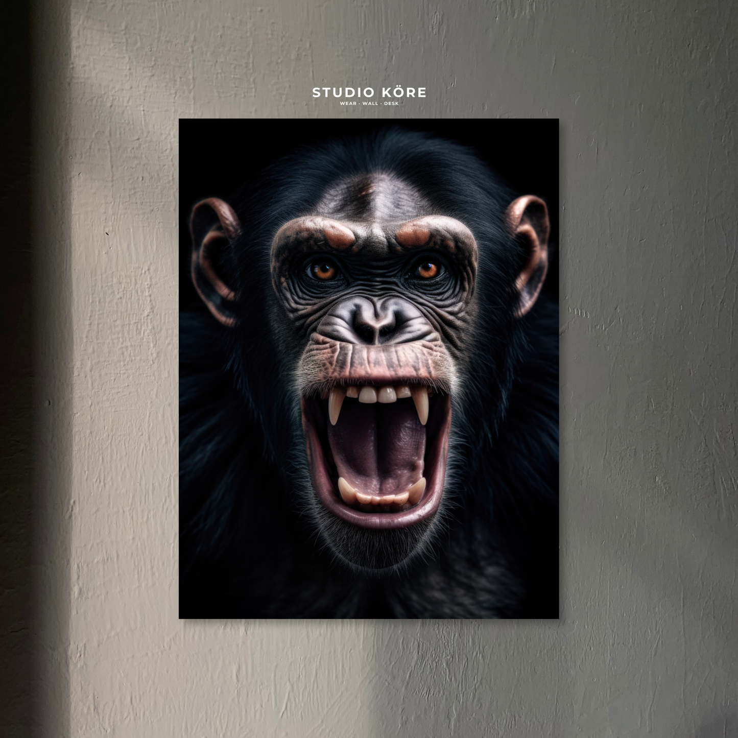 Cuadro Chimpancé Decorativo Premium