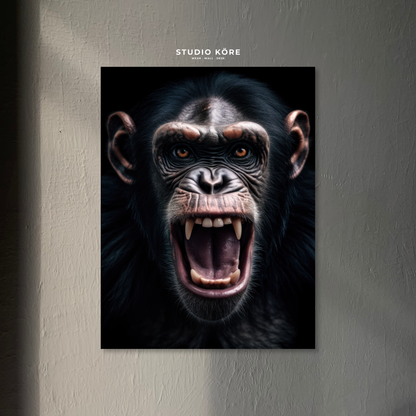 Cuadro Chimpancé Decorativo Premium