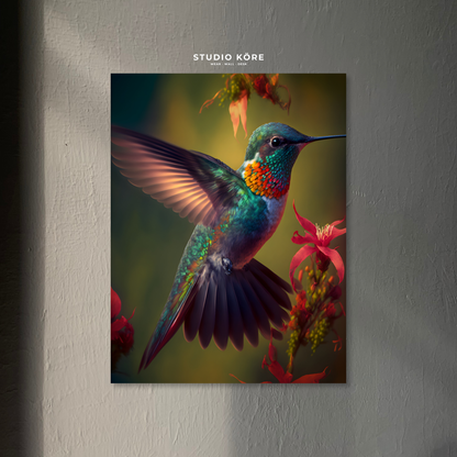 Cuadro Colibrí Decorativo Premium