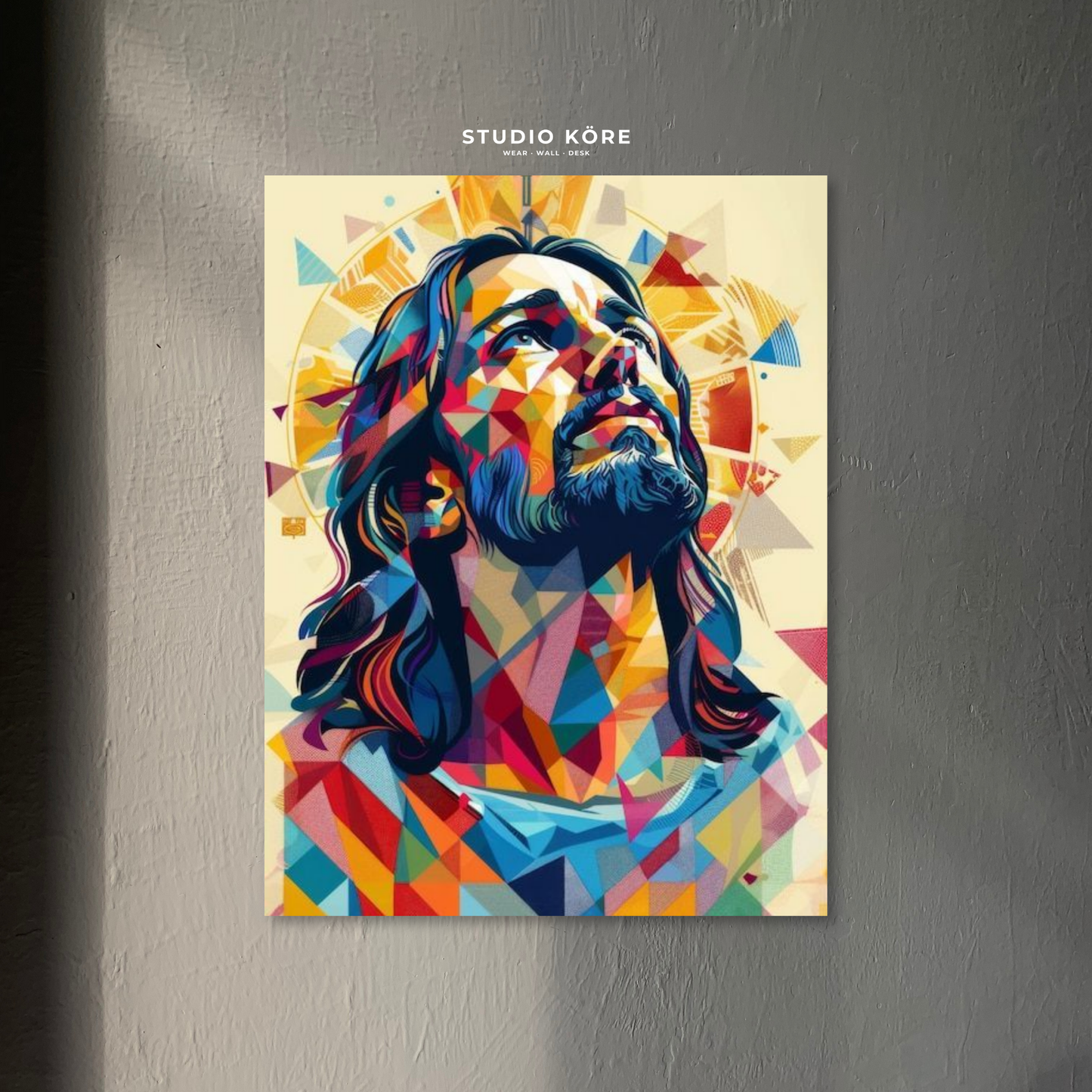 Cuadro Cristo Prisma de Fe Decorativo Premium