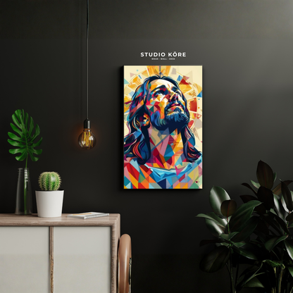Cuadro Cristo Prisma de Fe Decorativo Premium