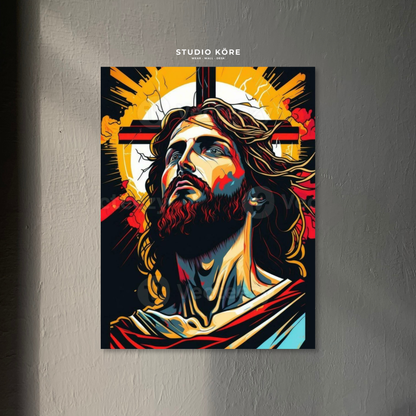 Cuadro Cristo Sol de Redención Decorativo Premium