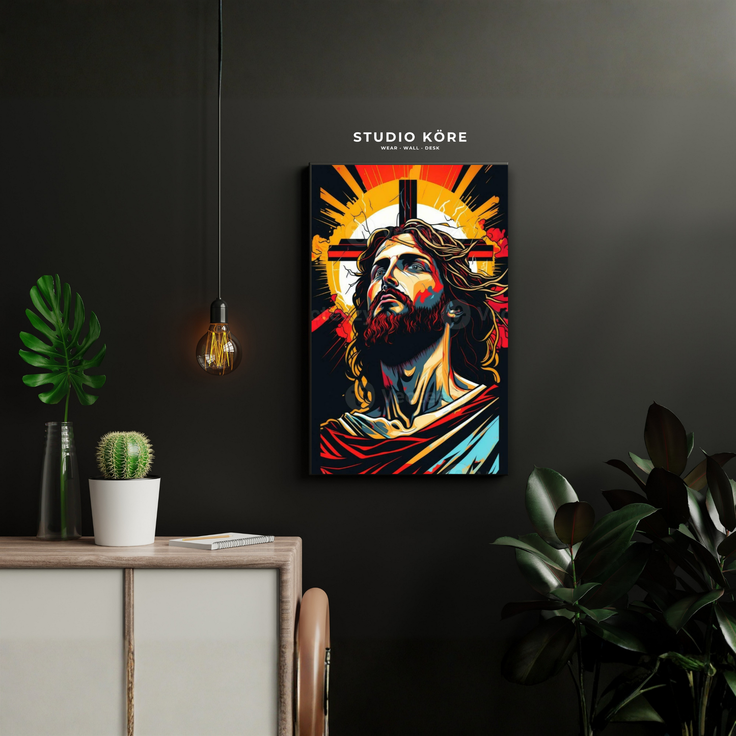 Cuadro Cristo Sol de Redención Decorativo Premium