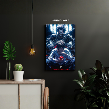 Cuadro Death Note Light y Ryuk Decorativo Premium