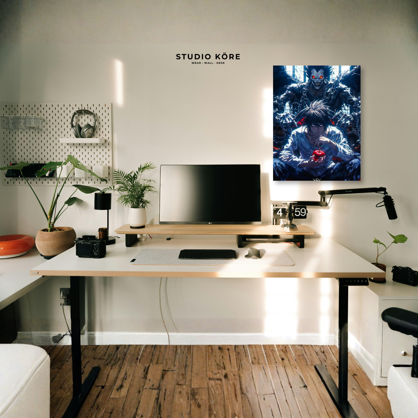 Cuadro Death Note Light y Ryuk Decorativo Premium