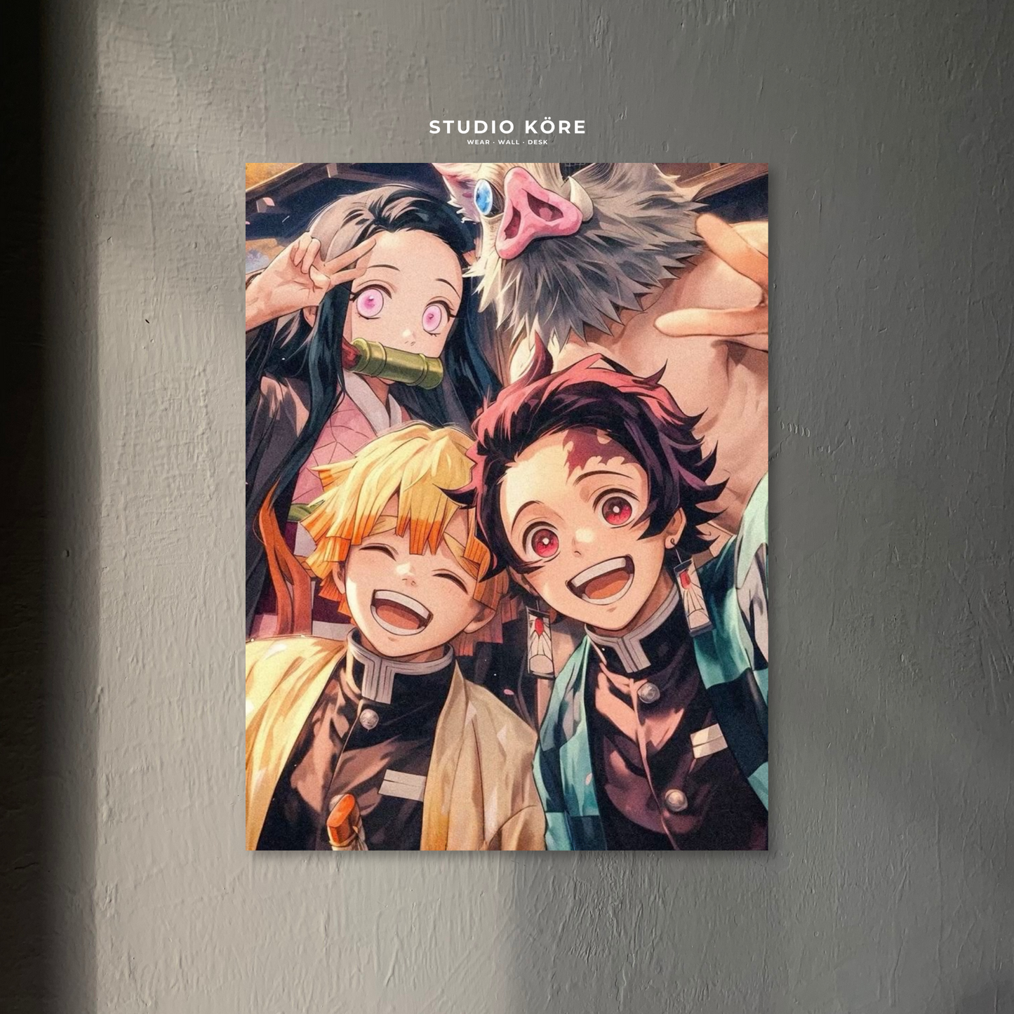 Cuadro Demon Slayer Amigos de Batalla Decorativo Premium