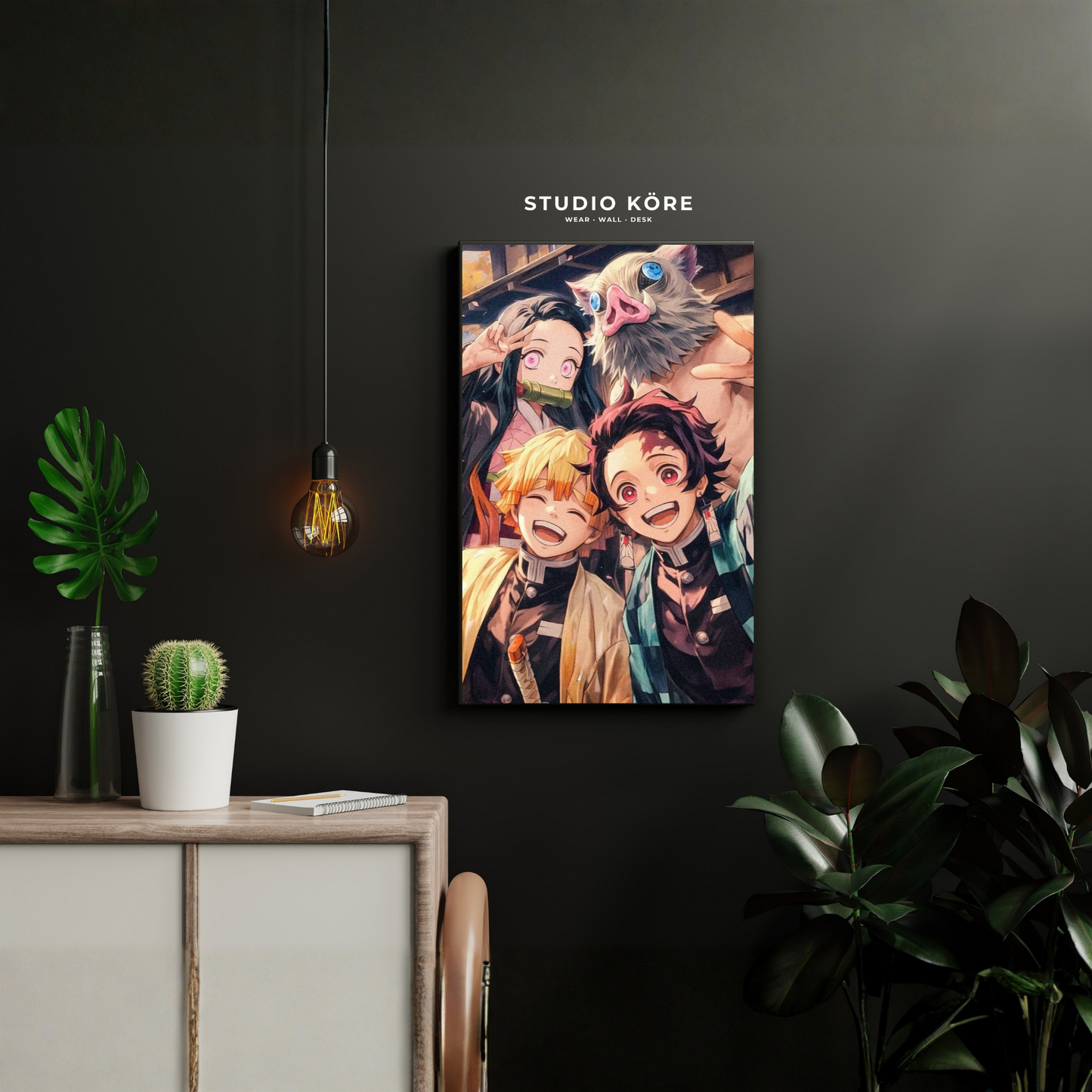 Cuadro Demon Slayer Amigos de Batalla Decorativo Premium
