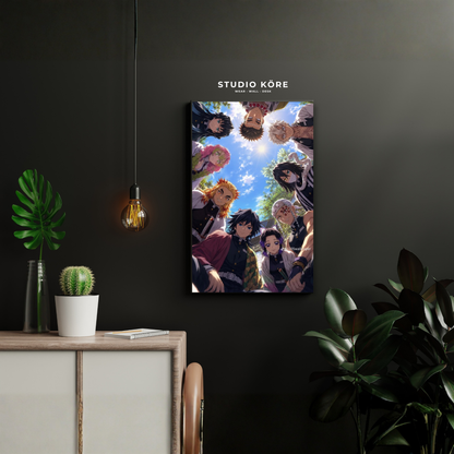 Cuadro Demon Slayer Los Hashira Decorativo Premium