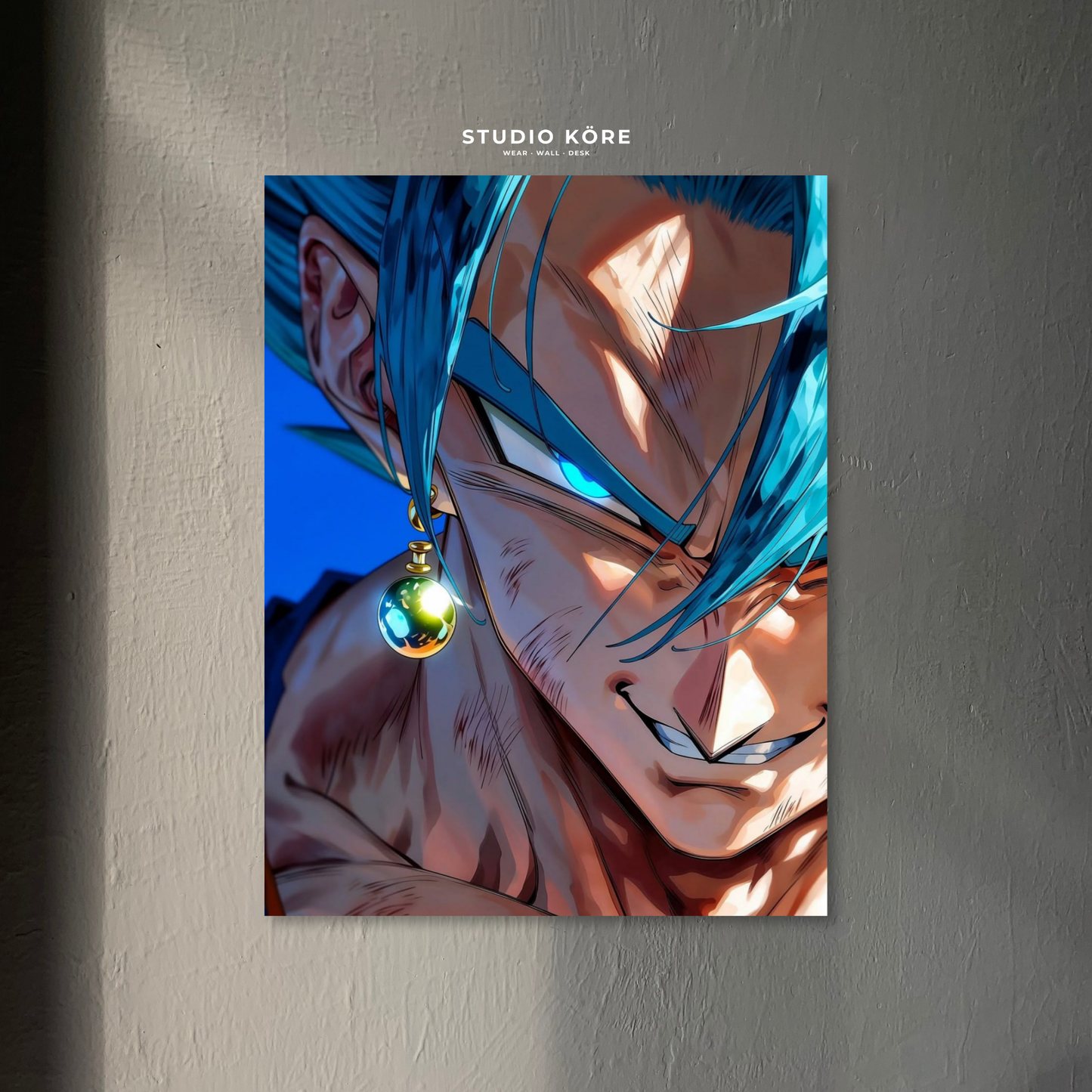 Cuadro Dragon Ball Super Vegito Blue Decorativo Premium